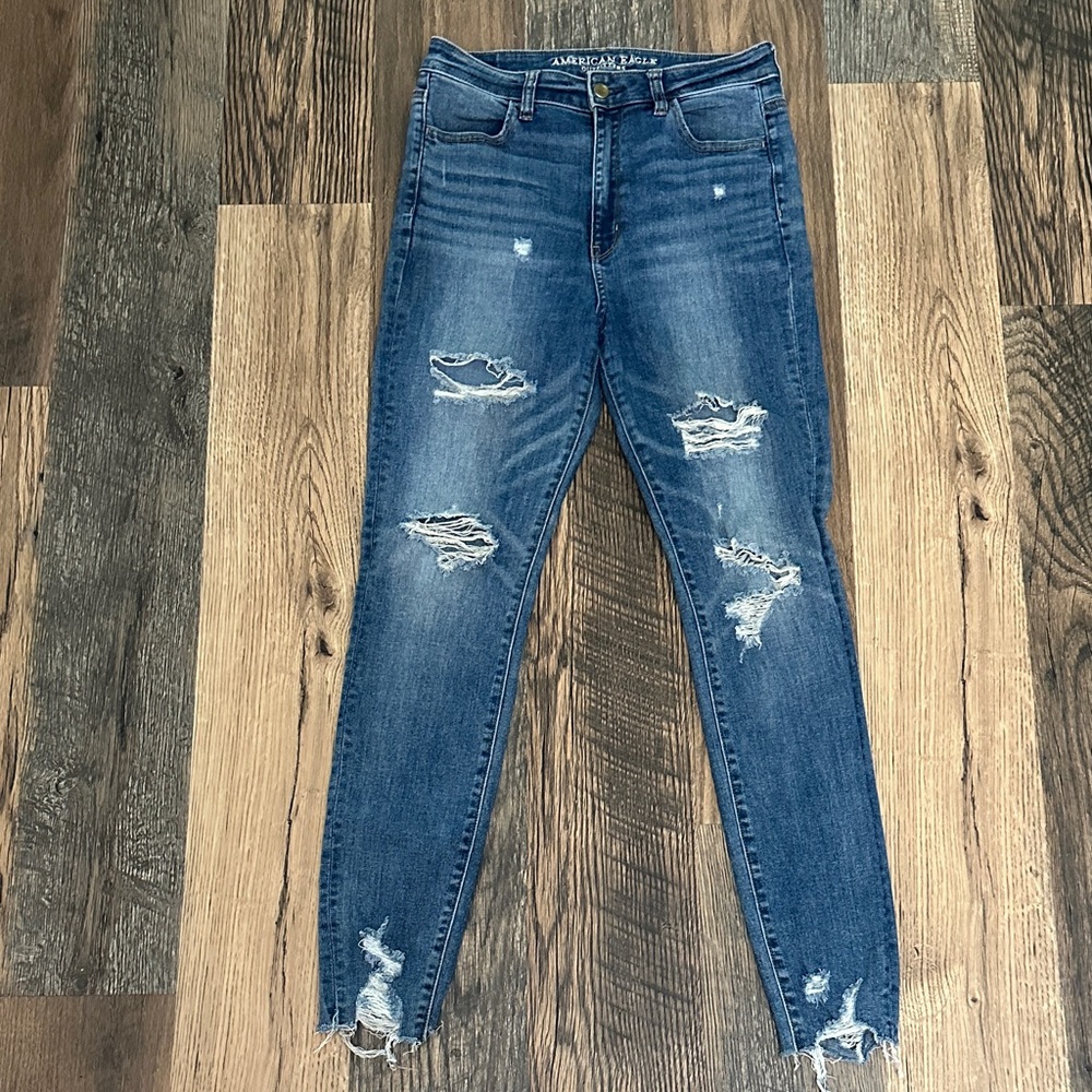 American Eagle Outfitters Distressed Denim Skinny Jeans